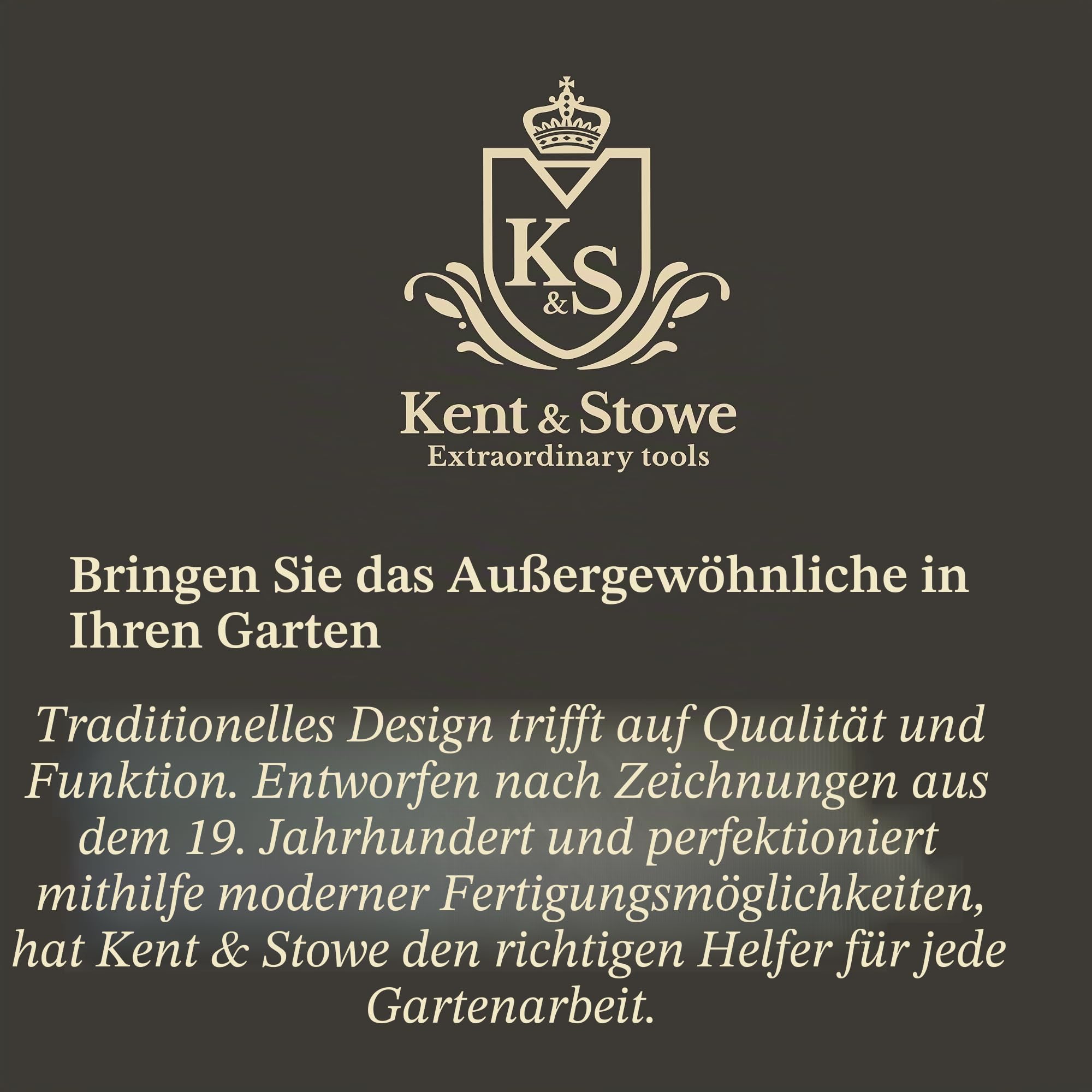 Kent & Stowe Garden Life Edelstahl Grabspaten, leichtes und kompaktes Gartengerät im traditionellen Stil, Ganzjährig aus Edelstahl und Eschenholz