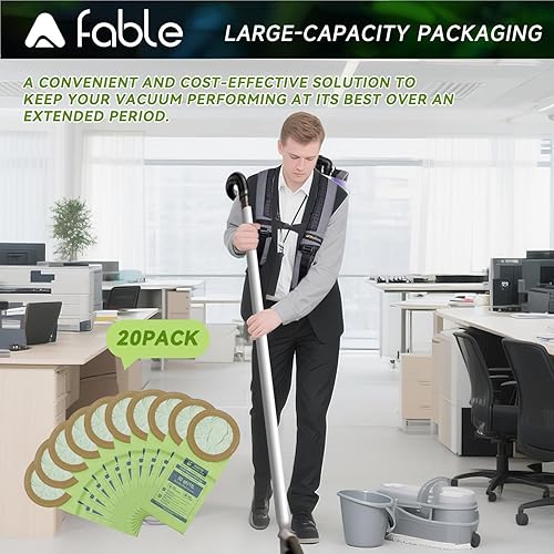 Miniatura 5 de Paquete de 20 bolsas de vacío 100331 para mochila ProTeam de 10 cuartos de galón, reemplazo #100331 cuello circular abierto