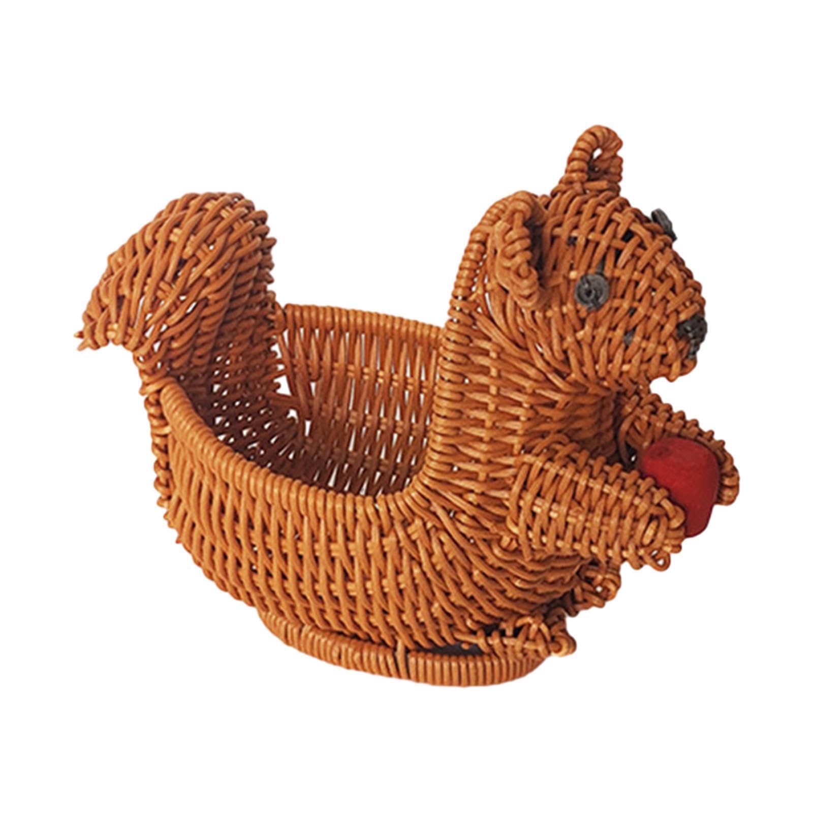 Zanthicia Hand Woven Bread Basket Restaurant Basket Durable And Versatile For Serving Fresh Breads Fruits Snacks Efficiently Imitation Rattan Tabletop Food
