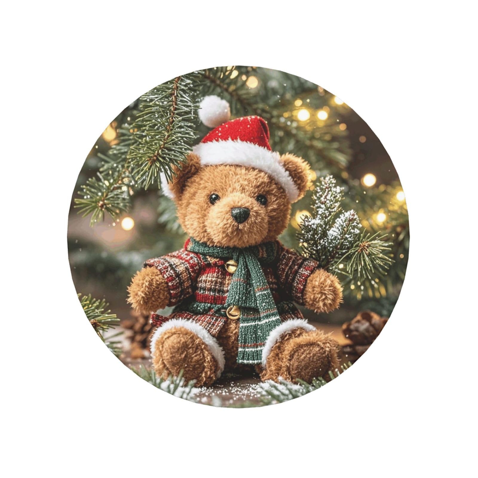 Fridge Magnets Waterproof Personalized Magnets for Fridge Xmas Tree Branch Bear Doll Refrigerator Magnets Home Decoration Magnetic Sticker for Locker Accessories Whiteboard Kitchen Office Decor
