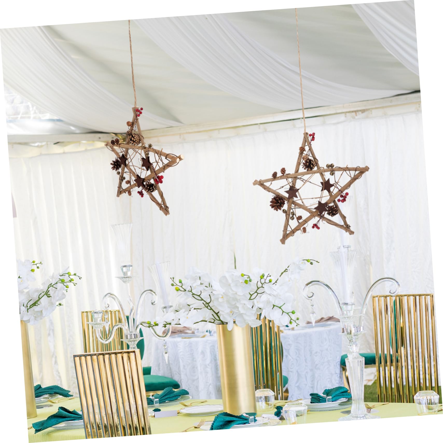 Alipis Decorazioni Forma di Stella per Albero di Natale Ornamenti da Appendere Ciondolo per Albero di Natale Materiale Sicuro e Robusto Design Moderno e Adorabile