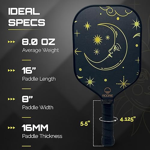 Miniatura 4 de Roore Pickleball Raqueta de remo de titanio PET fibra de carbono fibra de aramida roja T700 fibra de carbono  Termoformada y espuma de borde