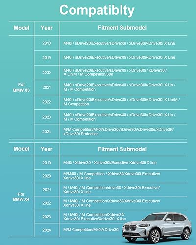 Miniatura 5 de Almohadilla de carga inalámbrica para BMW X3 G01 2023 2018 2019 2020 2021 2022 apta para BMW X4 2019 2020 2021 2022 2023 accesorios de consola