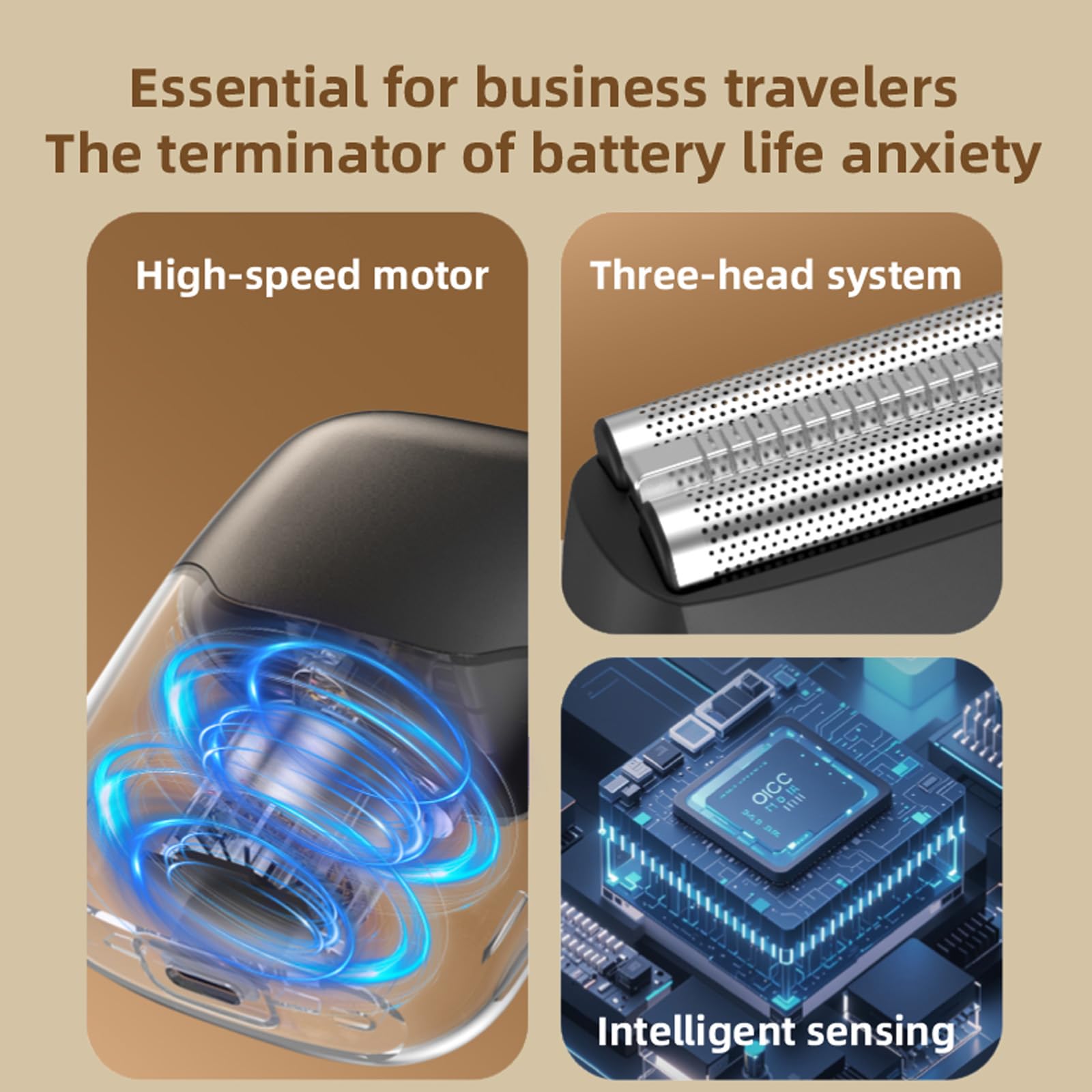 Rasoio da viaggio da uomo, mini rasoio elettrico con USB-C, indicatore della batteria LED, blocco da viaggio, cappuccio di protezione magnetico, per bagnato e asciutto, rasoio portatile per viaggi e