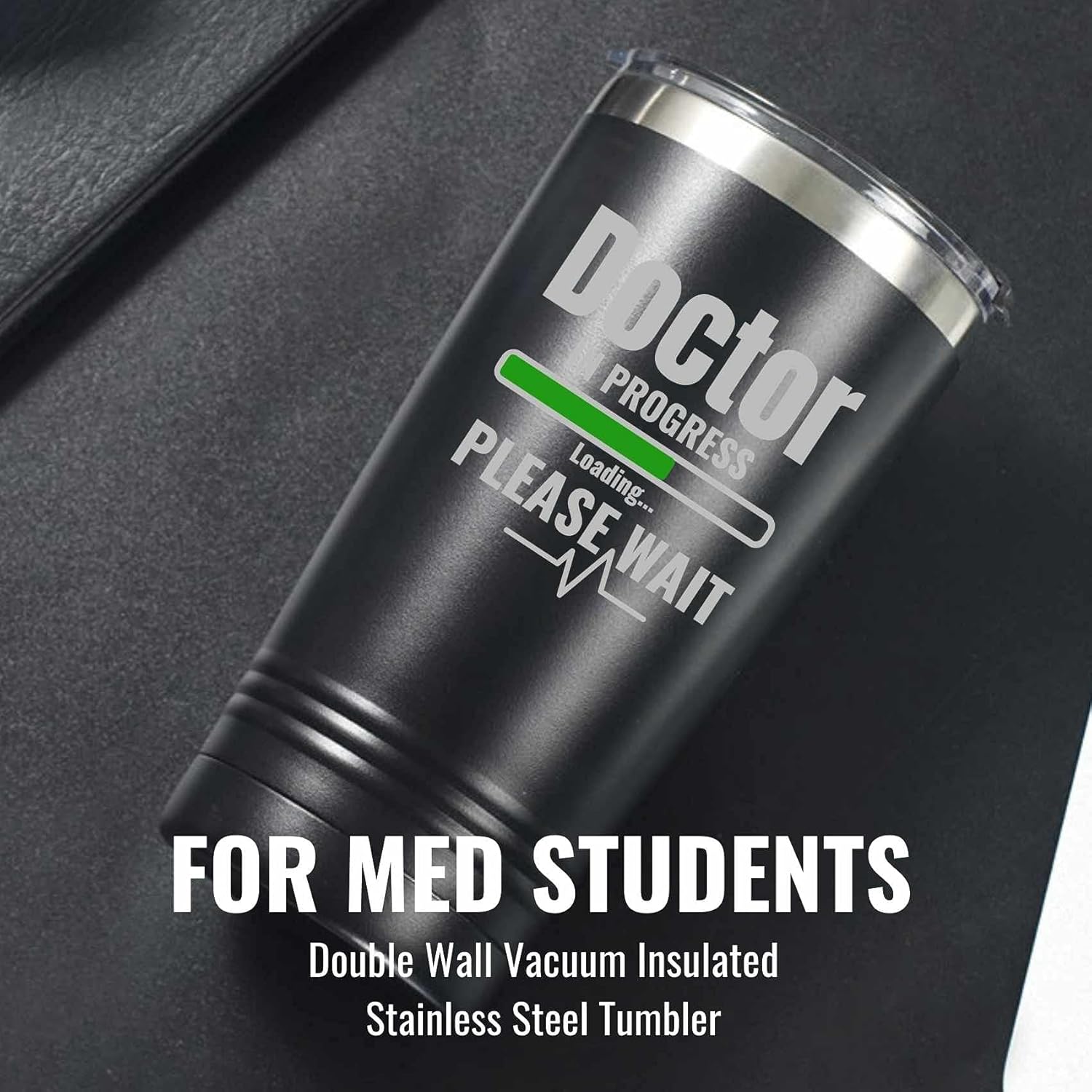 Onebttl Doctor Gifts for Med School Students, Doctor in Progress, Graduation Gifts, 20oz Engraved Stainless Steel Insulated Travel Mug, Perfect Idea for Graduation, Birthday, Christmas - Image 3
