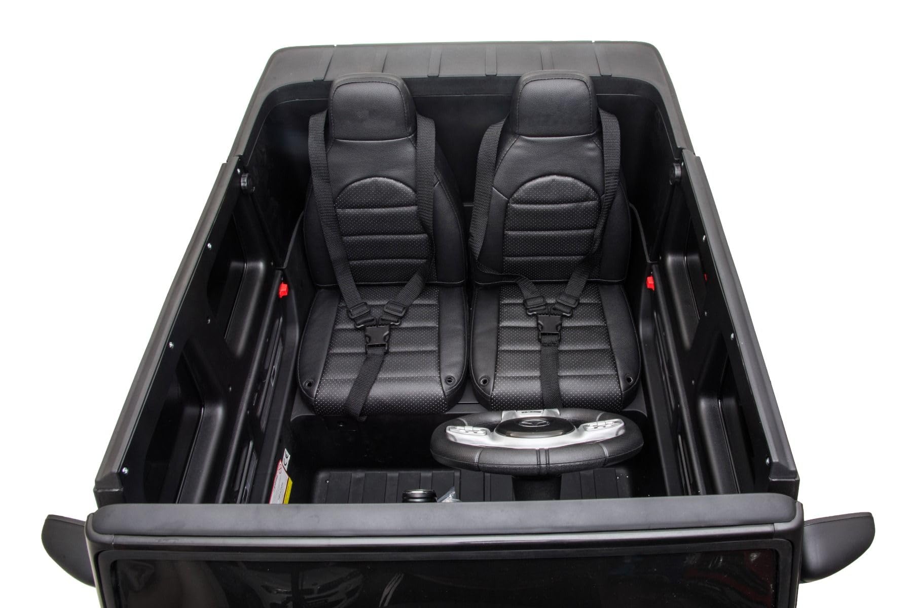 Mercedes-Benz G63 AMG Voiture Électrique Enfants 24V Deux Places Noir 4x4 Batterie Lithium