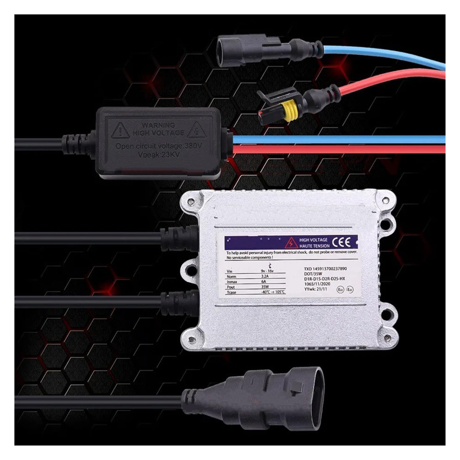 para Lámparas Xenón HID Bombillas H7 H1 H11 9005 9006 Accesorios DIY Bloque Unidad Encendido 12V 35W AC Reactor Balasto Balastro Centralita