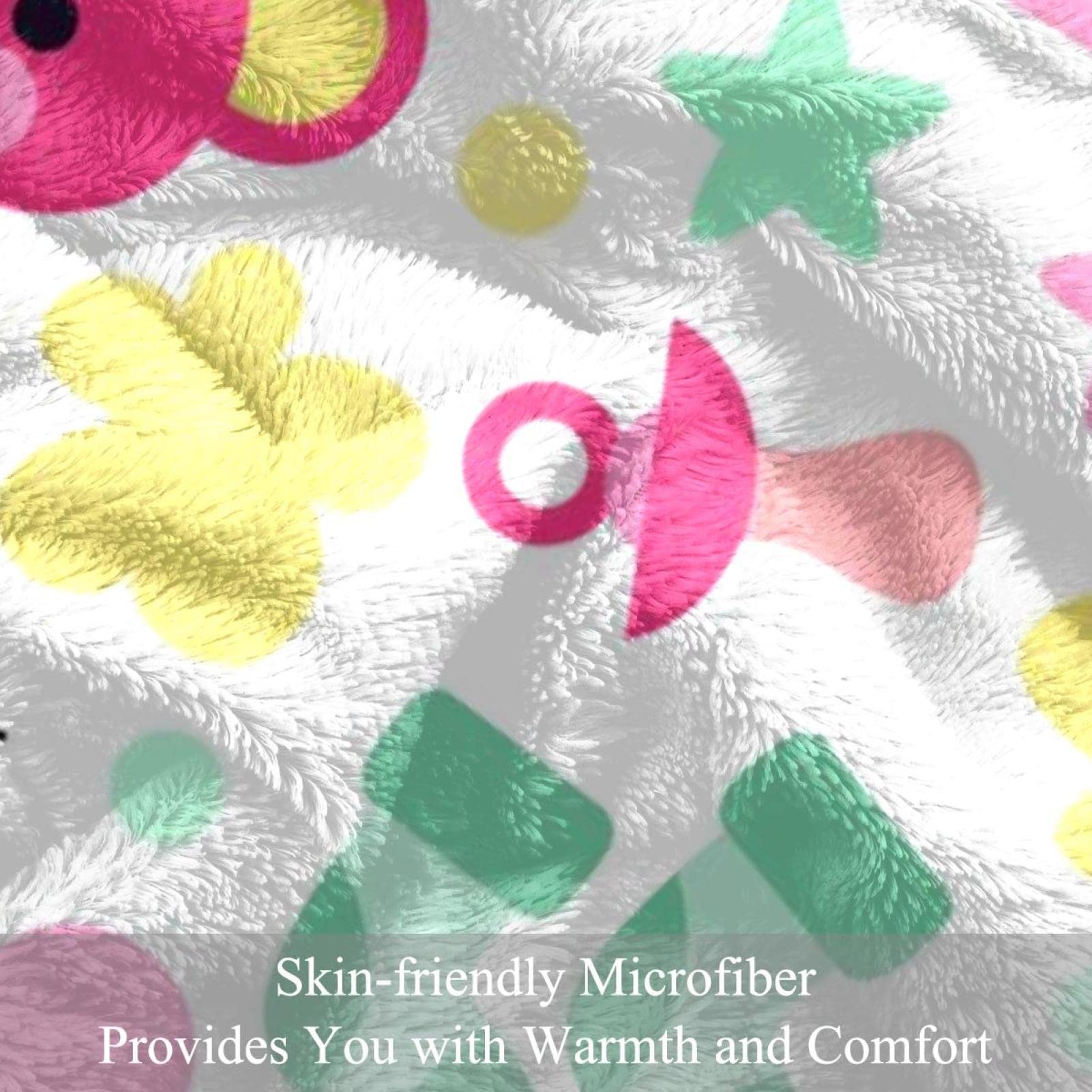 Baby-Socken, Fleece-Überwurf, Decke für Couch, Sofa oder Bett, gemütliche, weiche Decken
