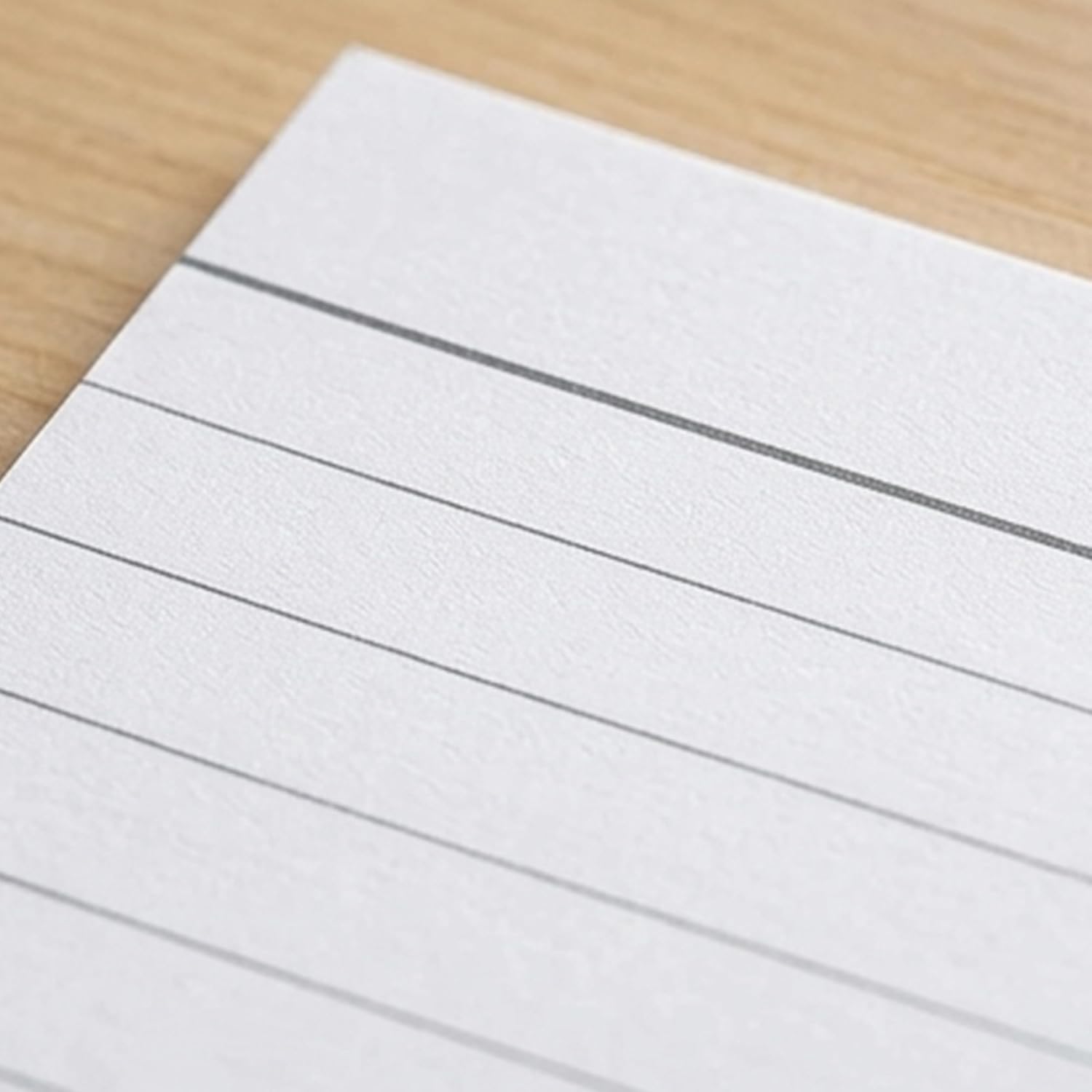 Reskid 100 Pack Thick Heavyweight Vertical Index Cards on 110lb Card Stock - 300gsm - College Ruled Lined Note Cards - for Note-Taking, Studying, Flashcards (4x6, Inches)