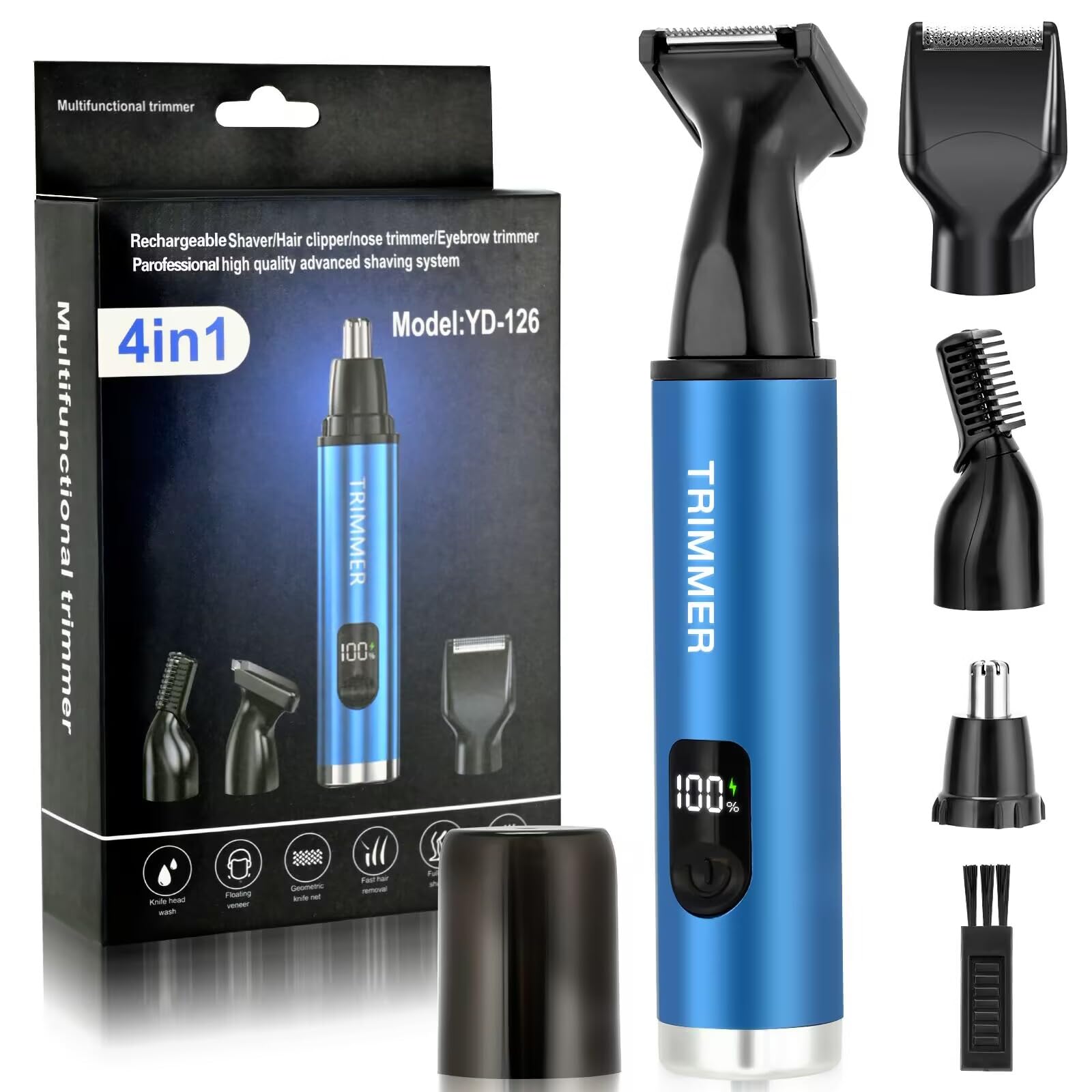 Nose Hair Trimmer for Men Ear and Nose Hair Trimmer for Women Sideburn Eyebrows Hair Trimmer Electric Facial