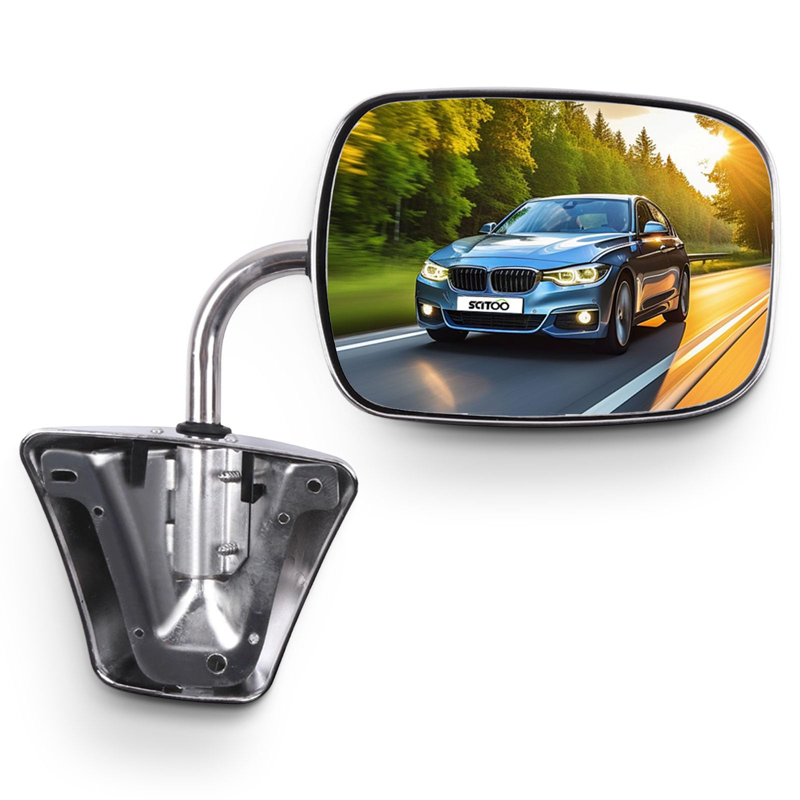 SCITOO Side Mirror Fit For Chevy For GMC Truck Mirror Stainless