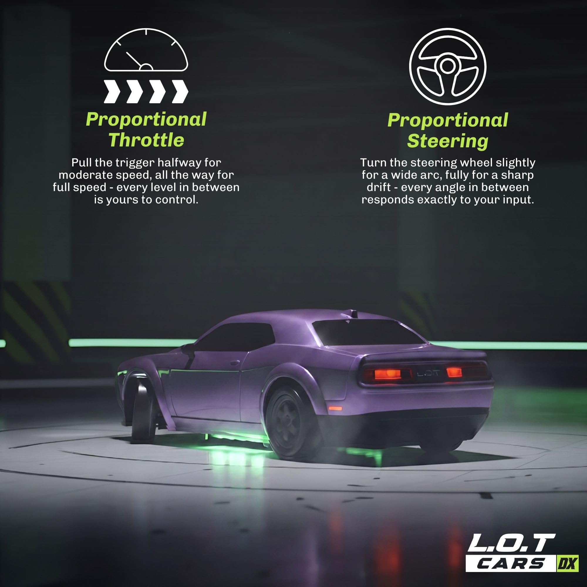 Shadow RC Drifting Car - 4x4 LED Lights -4