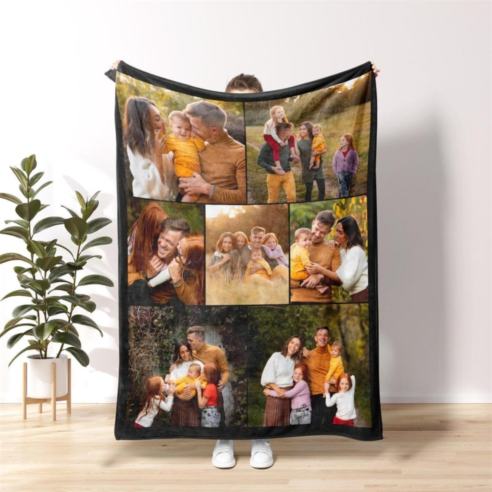 Couverture personnalisée photo pour des soirées cocooning confortables en famille