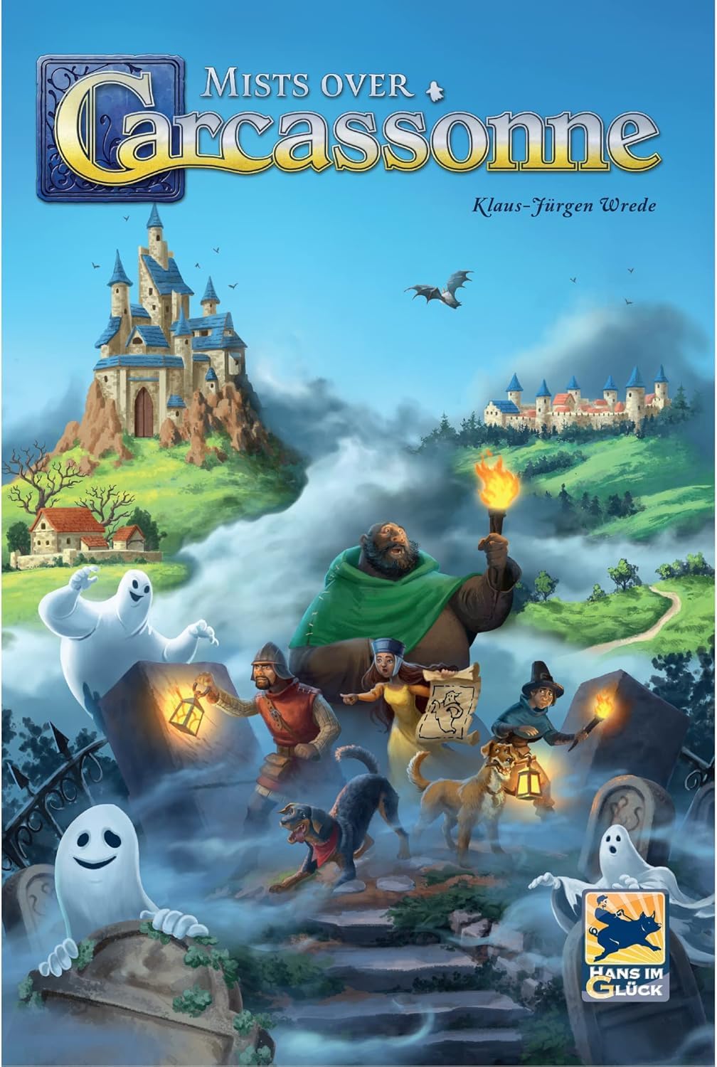 Mists Over Carcassonne - Juego de mesa | Juego de estrategia de construcción de territorios | Juego familiar cooperativo para niños y adultos | A partir de 8 años | 1-5 jugadores | Tiempo de juego