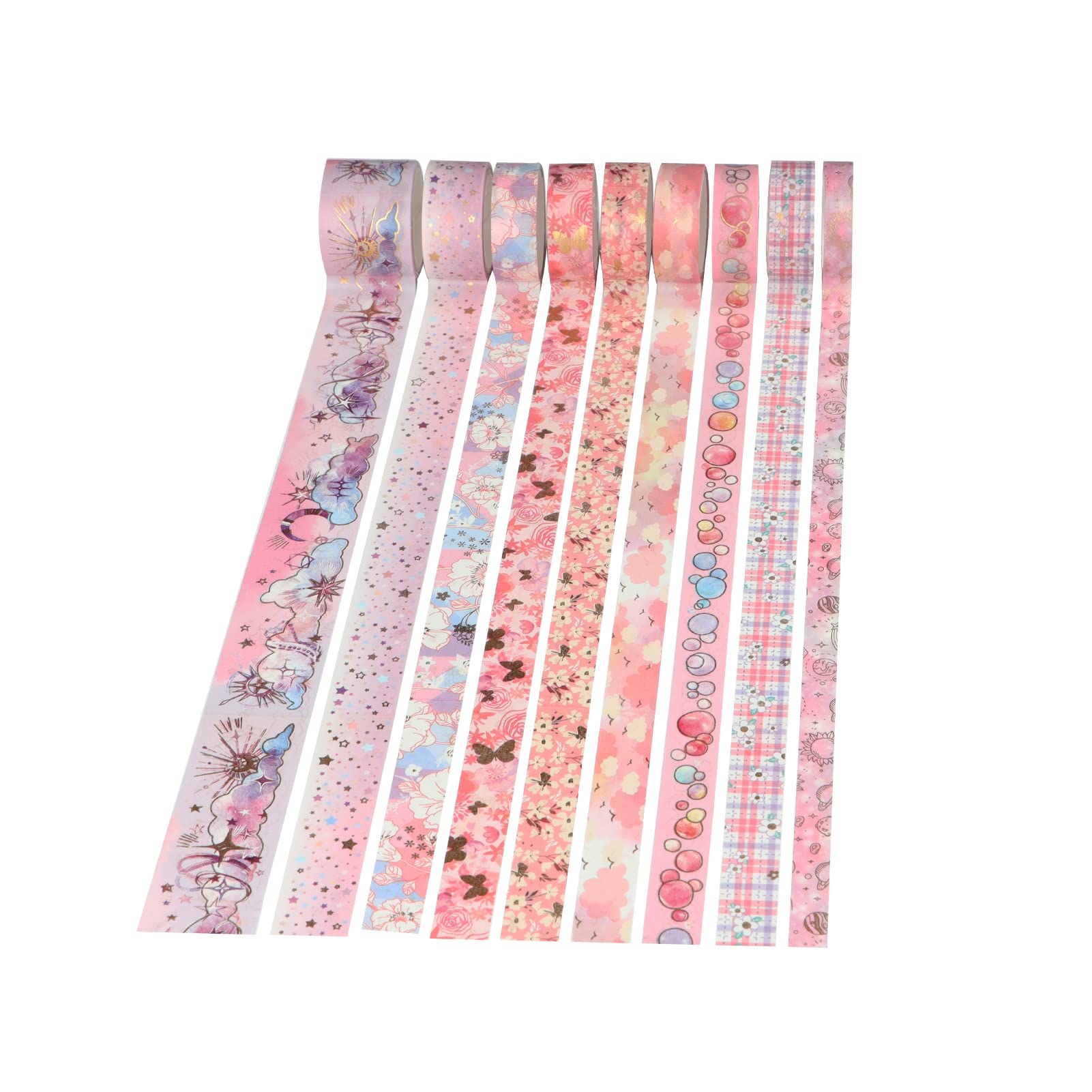 LGEGE Set Di 36 Rotoli Di Nastro Washi Tape Set Sottile, Larghezza 5 Mm