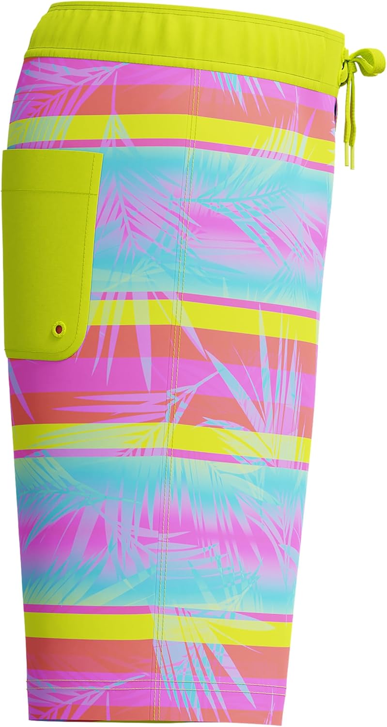 speedo boy's swim trunk knee length boardshort e-board printed xx-small mala stripe