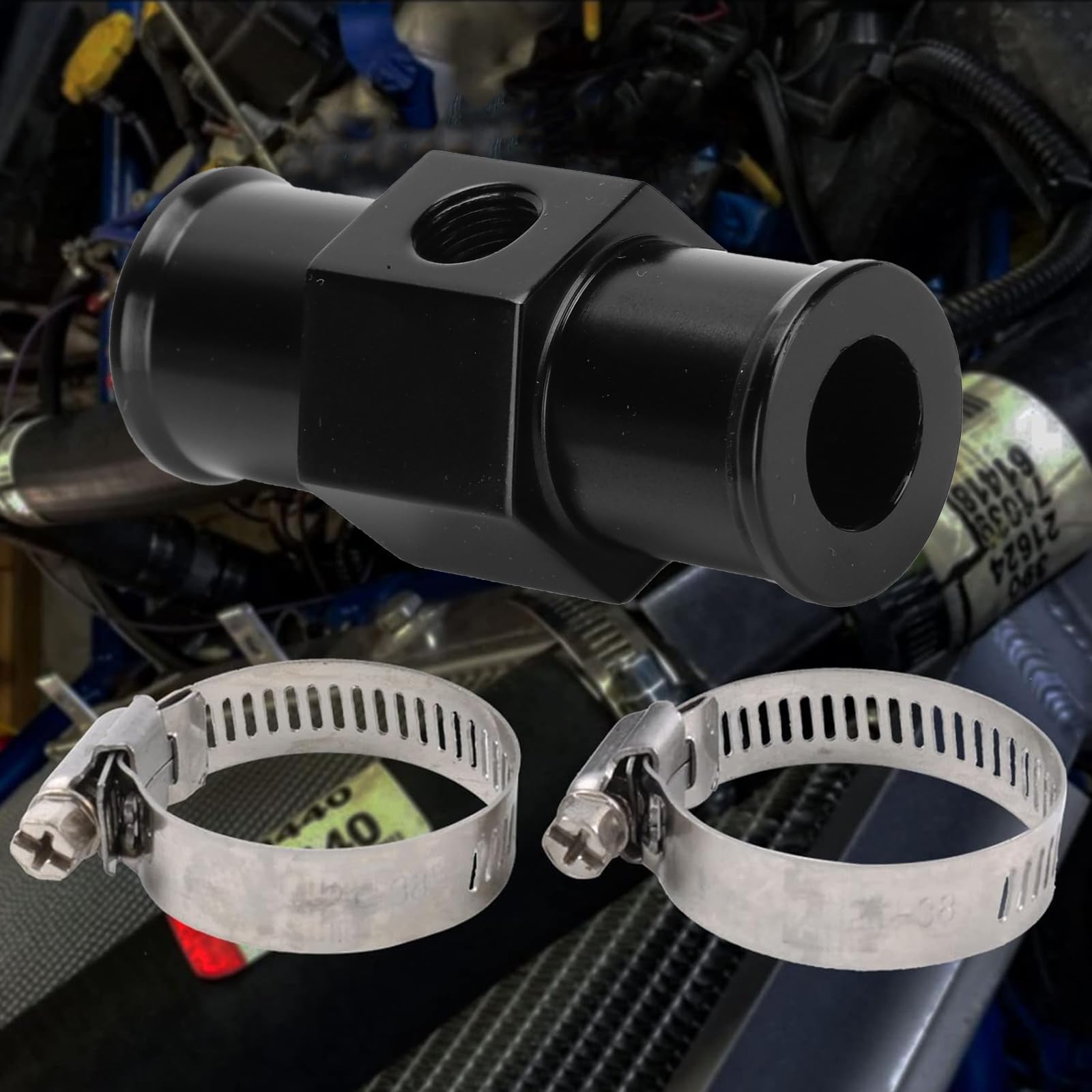 Capteur de Température Eau 24mm, Adaptateur Sonde pour Voiture et Radiateur, Compatible avec la Plupart des Véhicules, Mesure Précise et Installation Facile, Joint de Tuyau Durable (24mm)