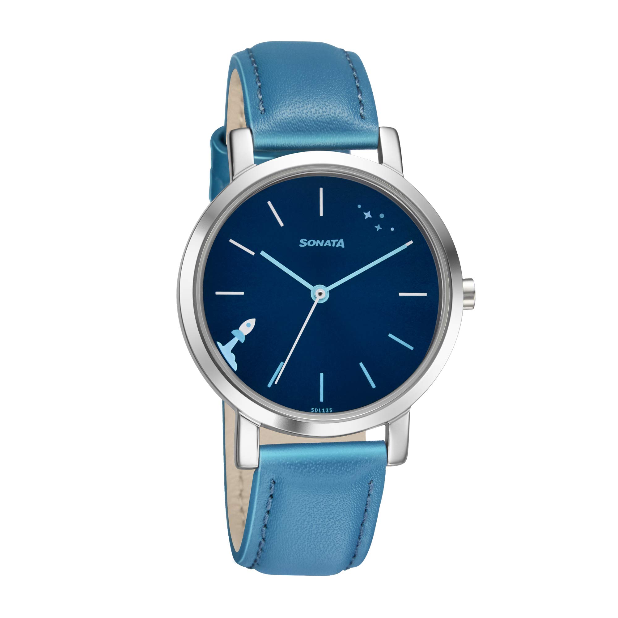 Sonata Play Blue Dial Women Watch With Leather Strap-NR8164SL06 (B08P4R2PK6) Amazon Price History, Amazon Price Tracker