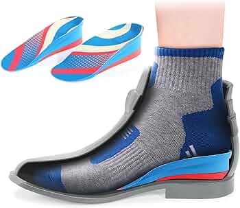 Hillcroft Height Increasing Insoles for Men & Women | Shock Absorption Heel Cushion Pads | Invisible Arch Support and Lift Shoe Inserts | Trim to Fit,...