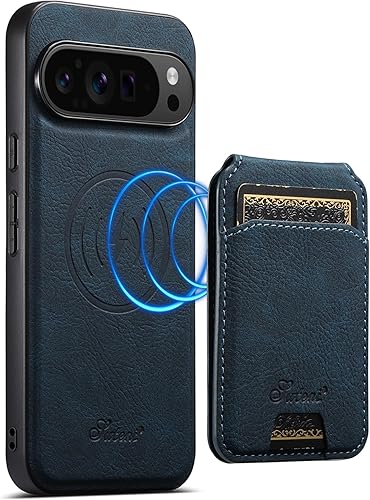 Miniatura 37 de PASNEW para iPhone 17 Estuche, Compatible con Carga Inalámbrica Magsafe Soporte para Tarjetas Cartera de Cuero Protección Magnética A Prueba de