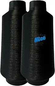 Kit 2 Fio Overloque 300g - Colorido - Costura Em Overloque (PRETO)