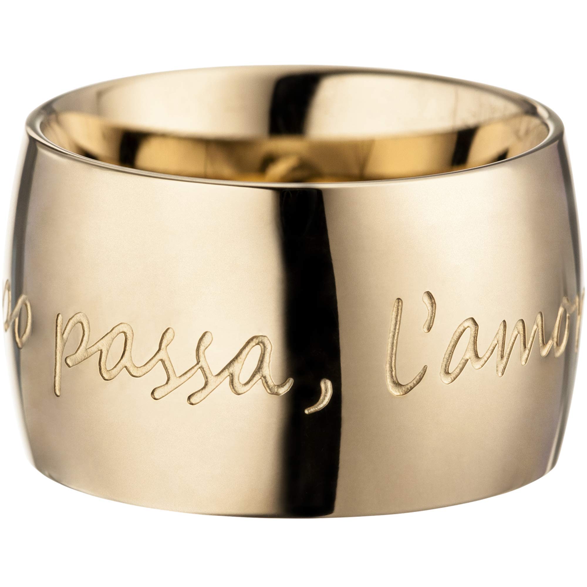 GILARDY Amore per sempre Liebes Ring R1 mit italienischem Liebeszitat Edelstahl