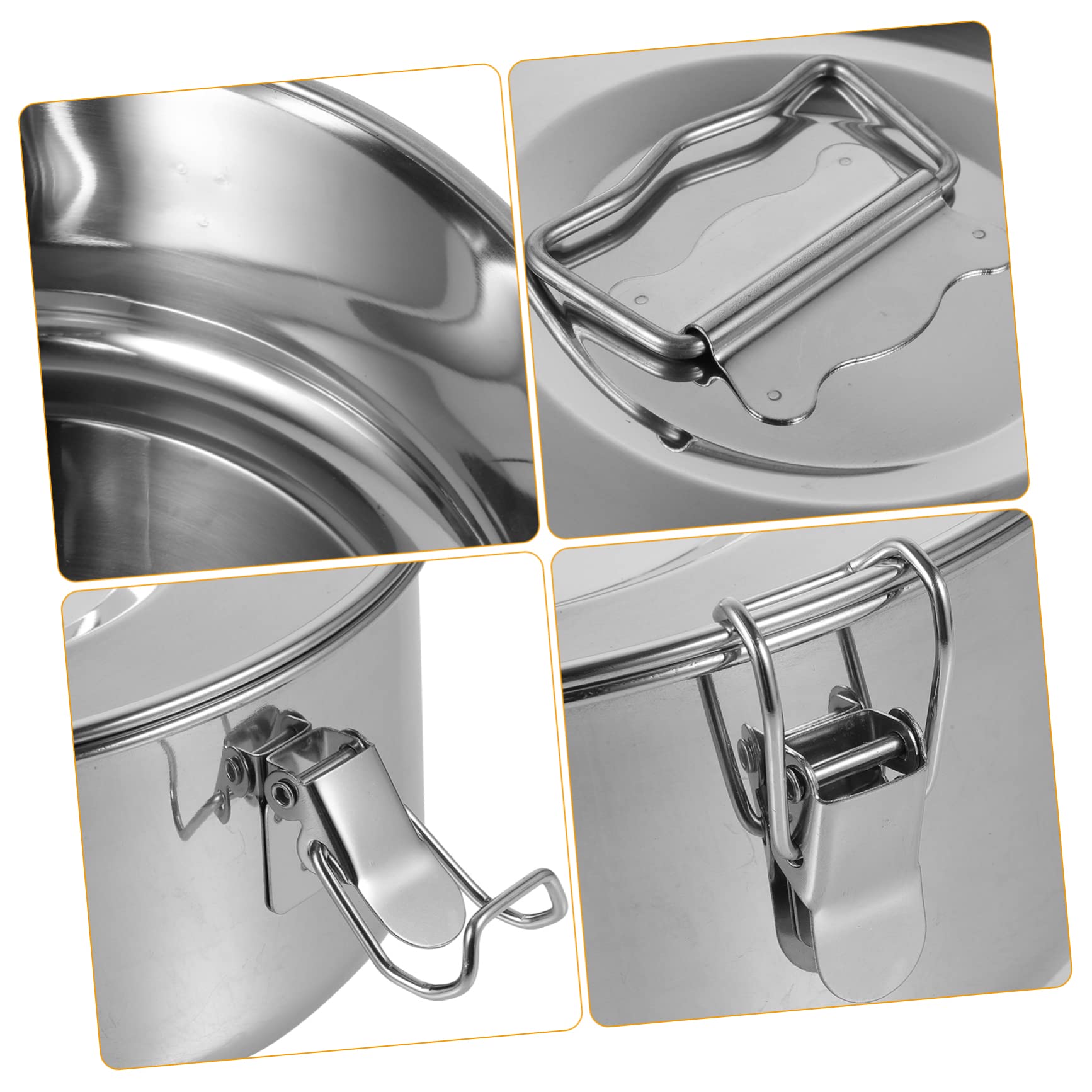Molde de Flan con Tapa de Acero Inoxidable Plata para Hornear | Asa, Resistente y No se Deforma Fácilmente, Uso Prolongado, Apto para Flanes y Pescado