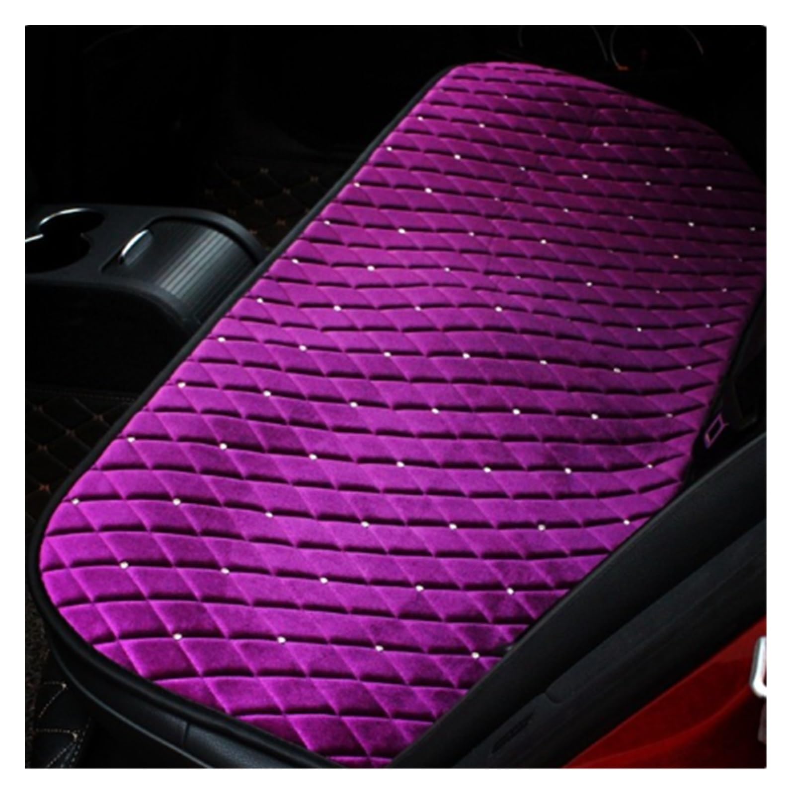 Tapis de protection de siège avant de voiture en peluche pour stopper le froid et l'usure