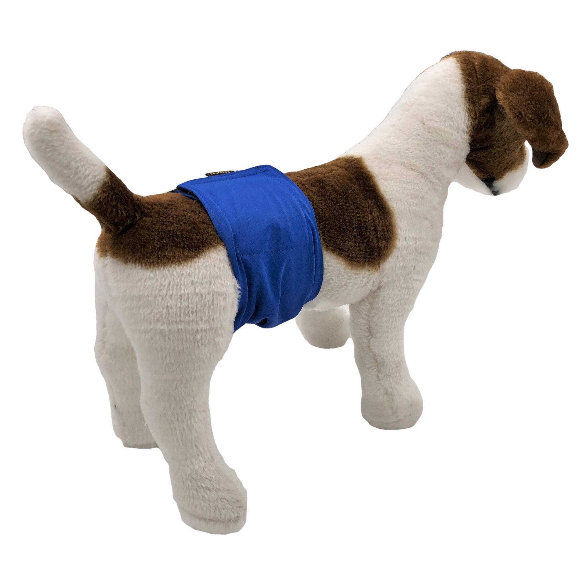 Hundewindeln für männliche Hunde, wasserdicht, auslaufsicher, waschbar, für kleine, mittelgroße und große Haustiere (L: Taille 40,6 cm – 50,8 cm), 3 Stück