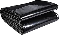 Vista 1 de ToLanbbt Revestimiento de Estanque 13 x 20 Pies Revestimientos de Estanque HDPE, 20 Mil Resistente a UV Revestimiento de Estanque Preformado Fácil