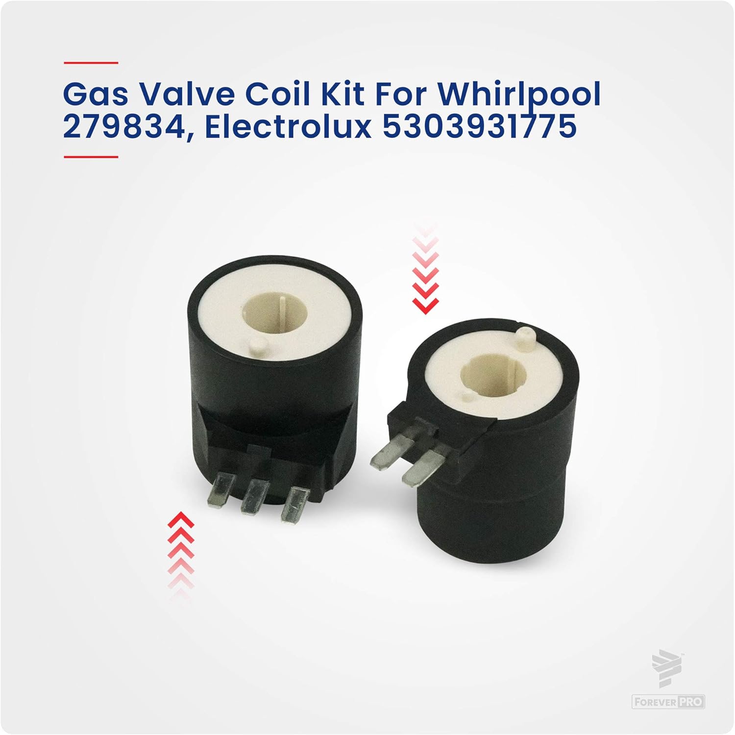 ForeverPRO 279834 Dryer Gas Valve Coil Kit for Whirlpool Dryer 694540 694539 12001349 306105