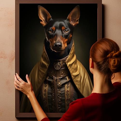 Miniatura 791 de Thuan Chow Chow Retrato de mascota con disfraz real de perro en un disfraz retrato de perro con vestimenta Retrato medieval de mascota retrato