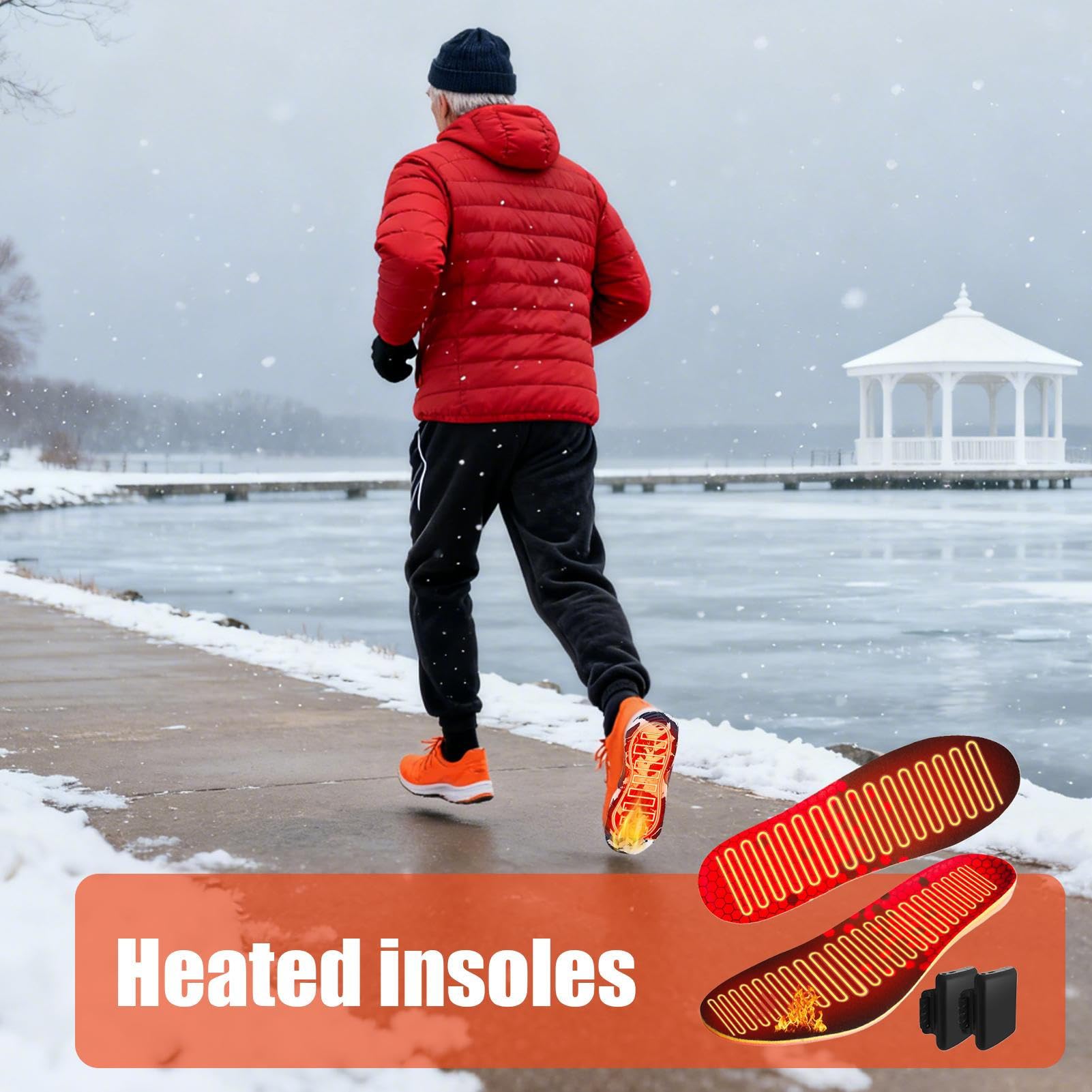 Semelles Chauffantes, Répartition Uniforme De La Chaleur, 1 Ensemble, Chauffe-pieds Rechargeables, Coussinets Chauffants De Camping, Chaleur Longue Durée, Idéales Pour Le Ski, Le Camping Ou La Randonn
