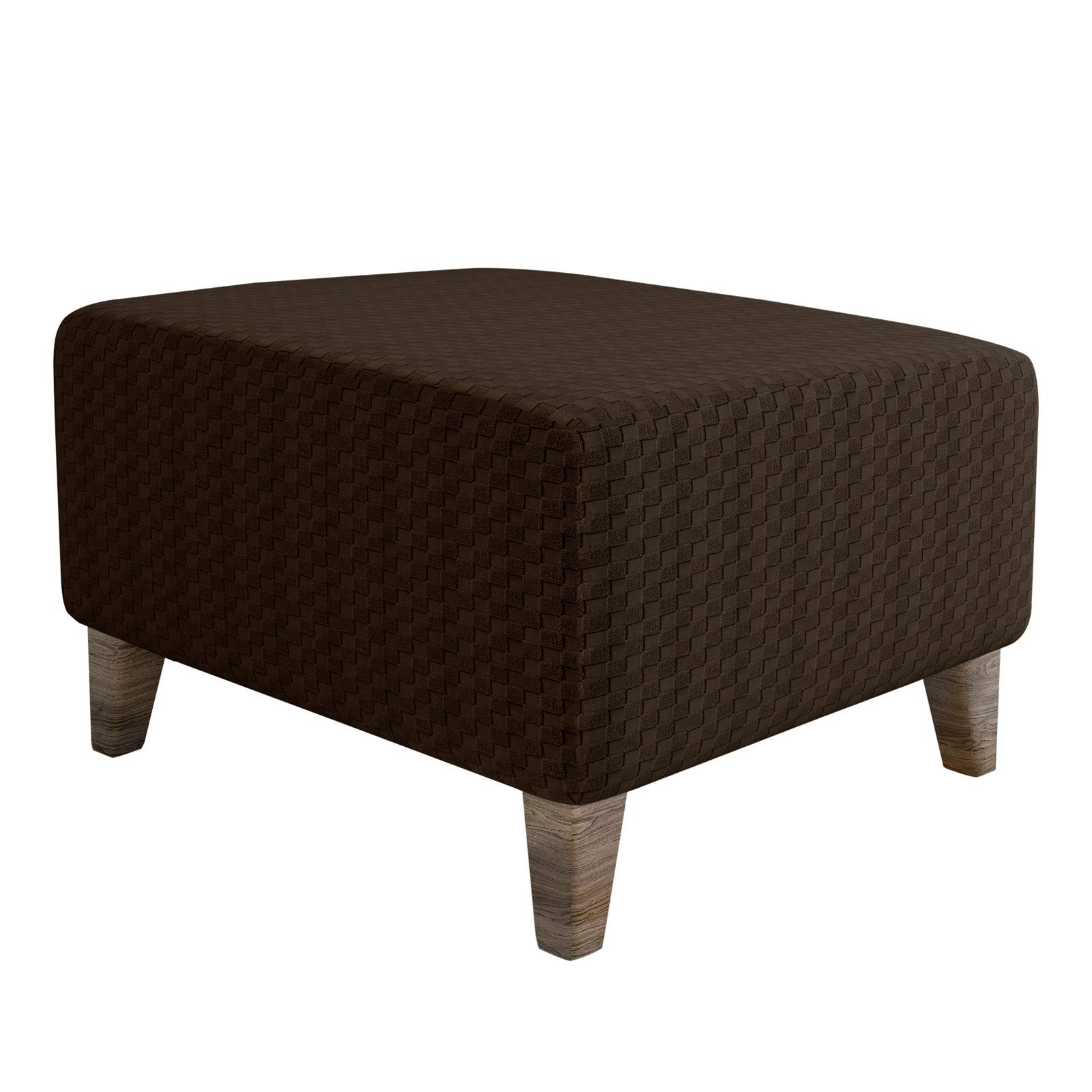 Xjhkg Coffee Foot Stool Cover Rectangle, Machine Washable Stretch Jacquard Storage Ottoman Foot Rest Cover Sofa Furniture Protector Slipcover (,X-Large)