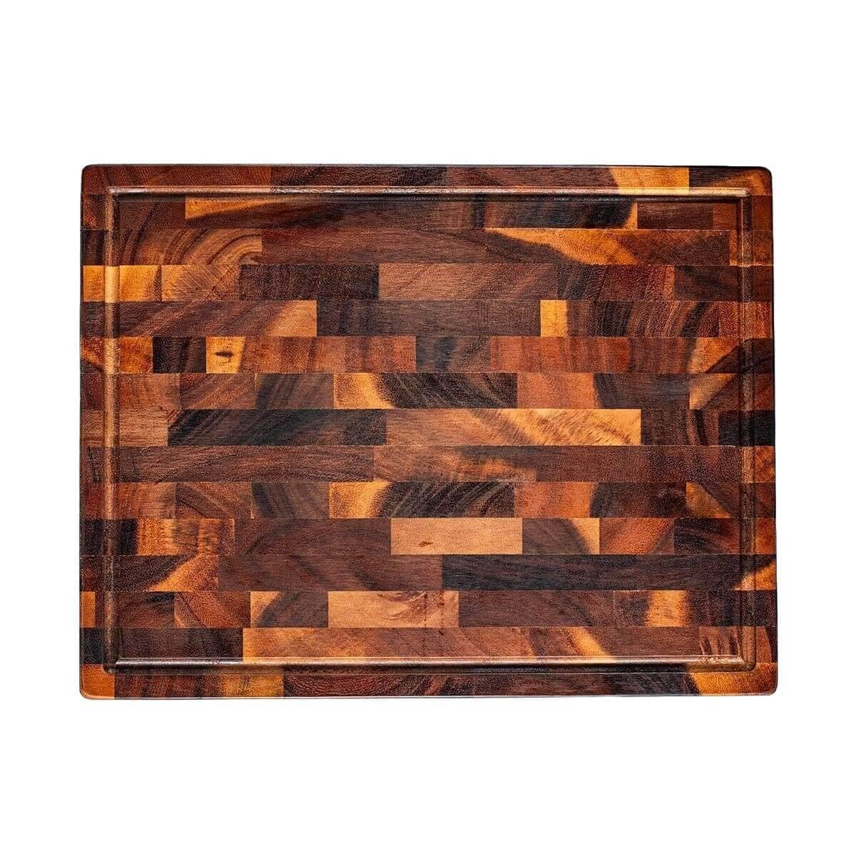 Season South American Walnut End Grain Double Sided Chopping Board - Extra Large - Chopping Board for Everyday Prep & Carving – Durable Walnut Gentle On Knives & Designed for Confident Home Cooking