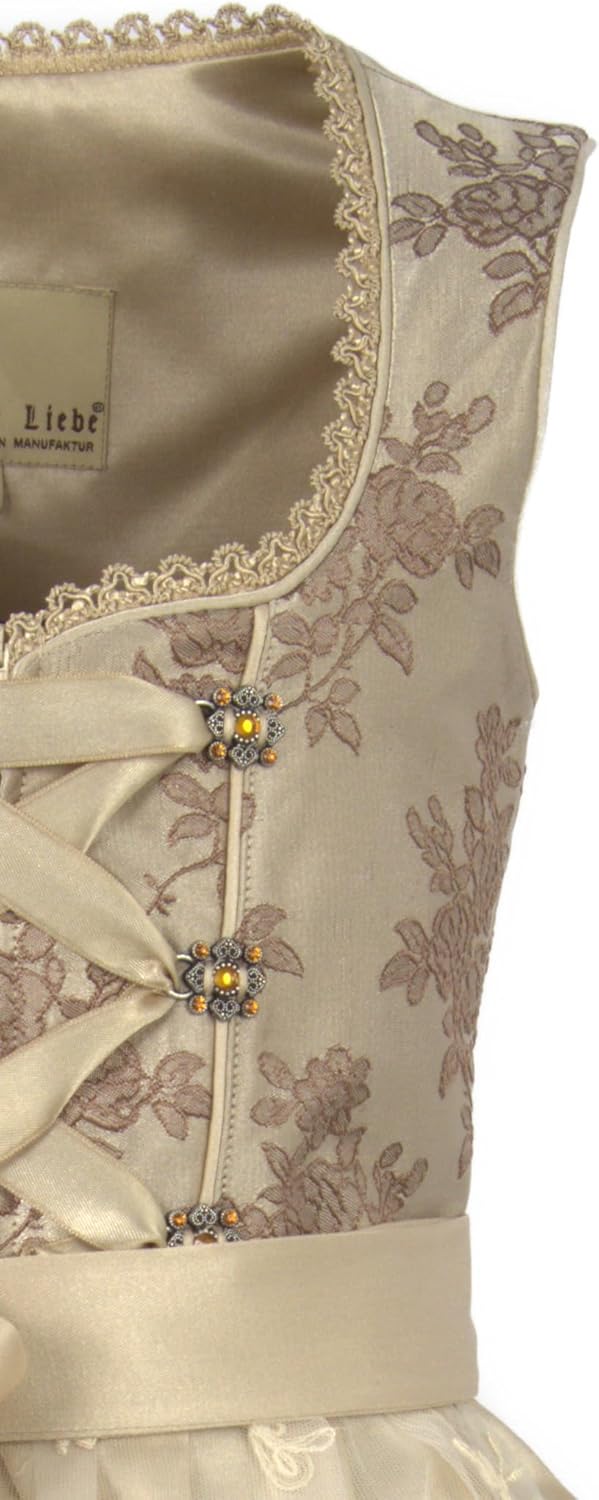 2tlg. Damen Dirndl A338 /42 Creme - Image 2