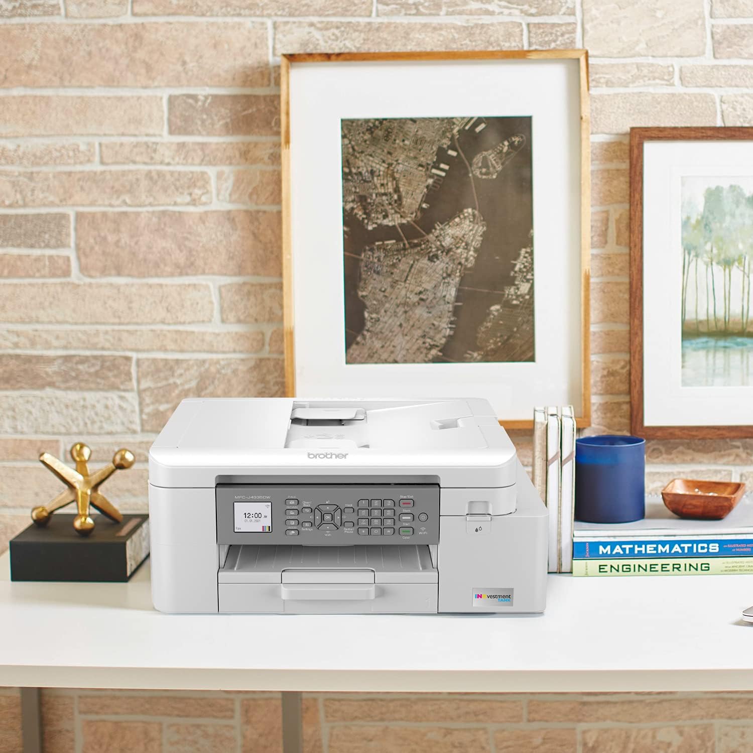 Brother MFC-J4335DW INKvestment-Tank All-in-One Printer with Duplex and Wireless Printing Plus Up to 1-Year of Ink in-Box : Office Products