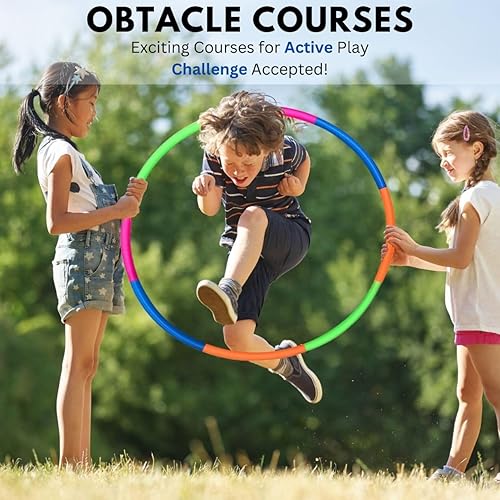 Miniatura 3 de 32" Hula hula para niños para encajar y desmontar, aro para jugar