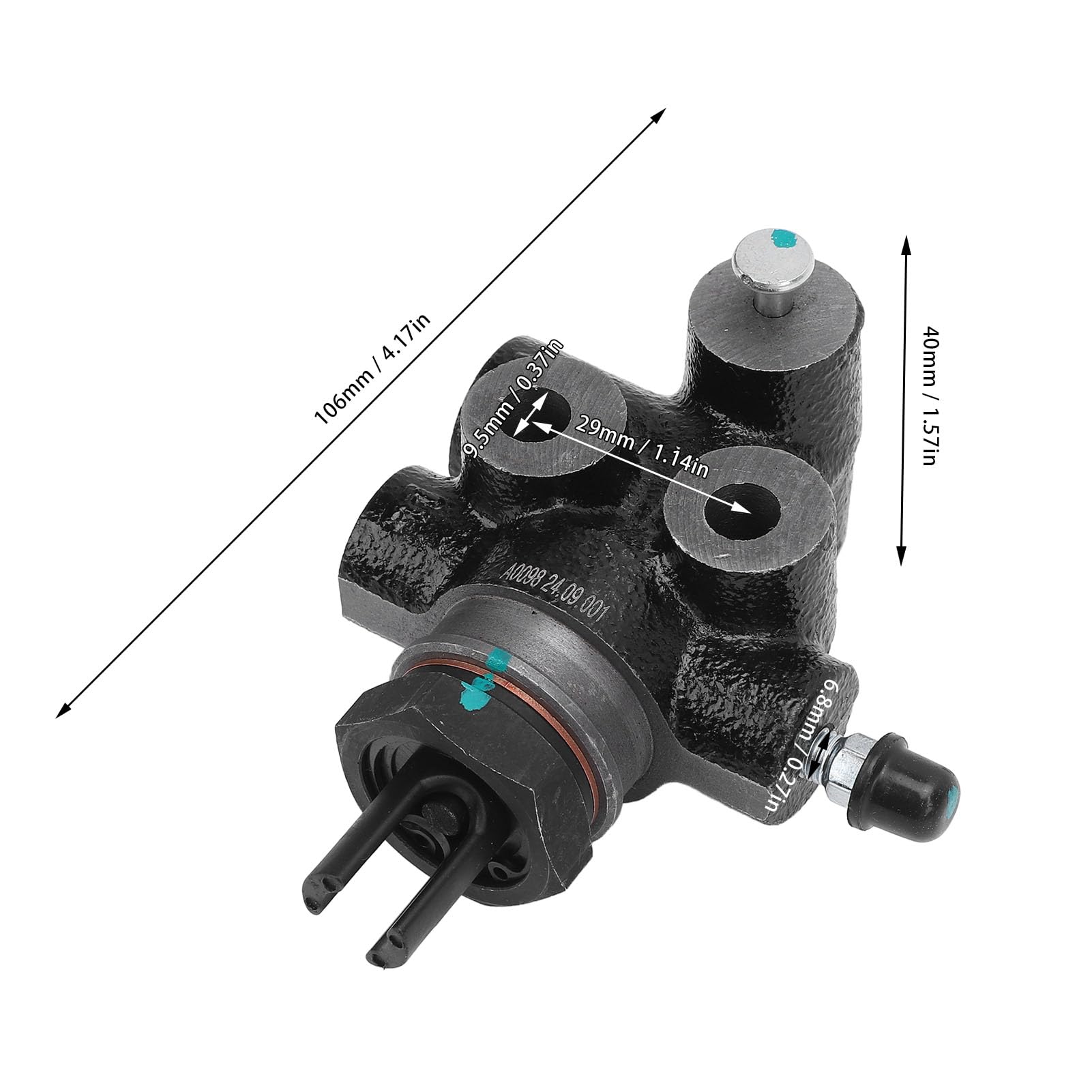 SIXRUN Valvola Proporzionale di Rilevamento del Carico del Freno, Valvola di Rilevamento Regolabile in Metallo 47910-27081 per 1995-2004