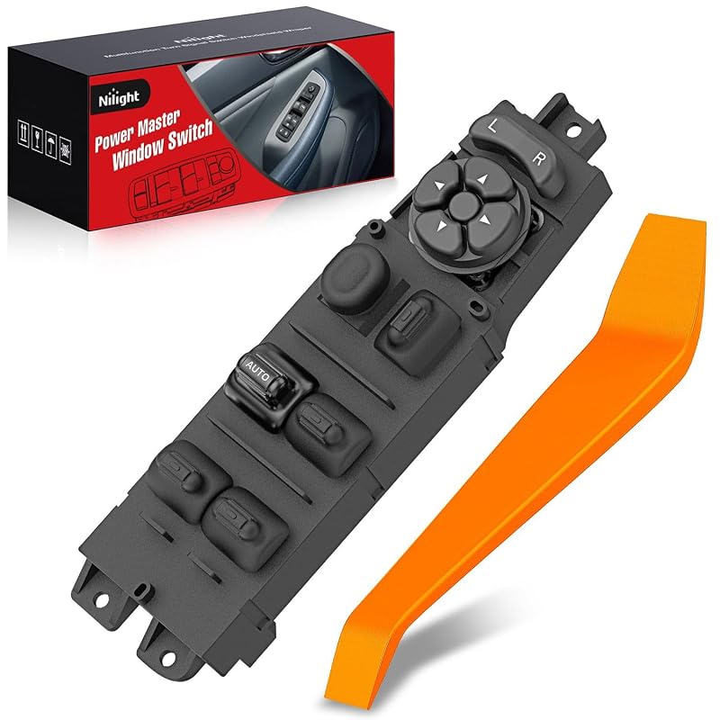 Interruptor mestre do vidro elétrico Nilight para Dodge Dakota, Durango e Ram – Kit