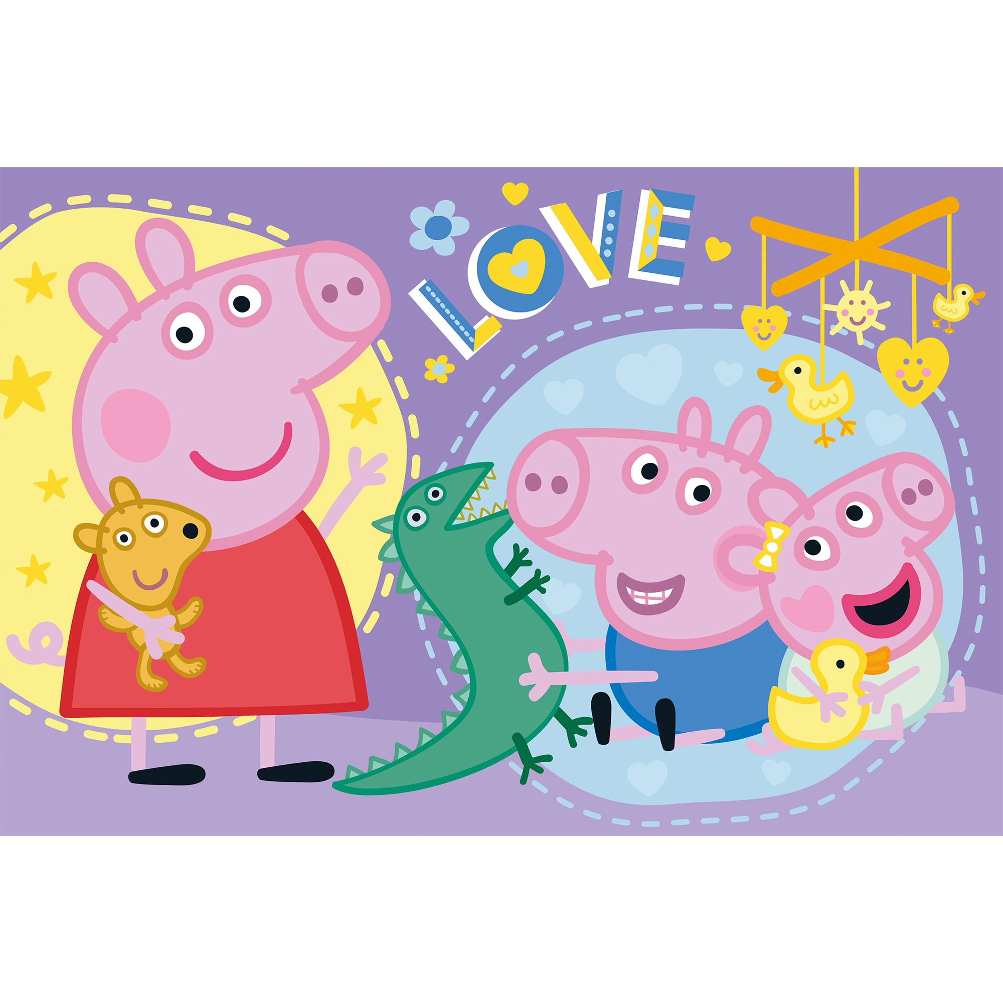 Trefl - Peppa Pig, Szczęśliwa Świnka - Puzzle 60 Elementów - Kolorowe Puzzle z Bohaterami Bajki, Kreatywna Rozrywka, Zabawa dla Dzieci od 4 lat