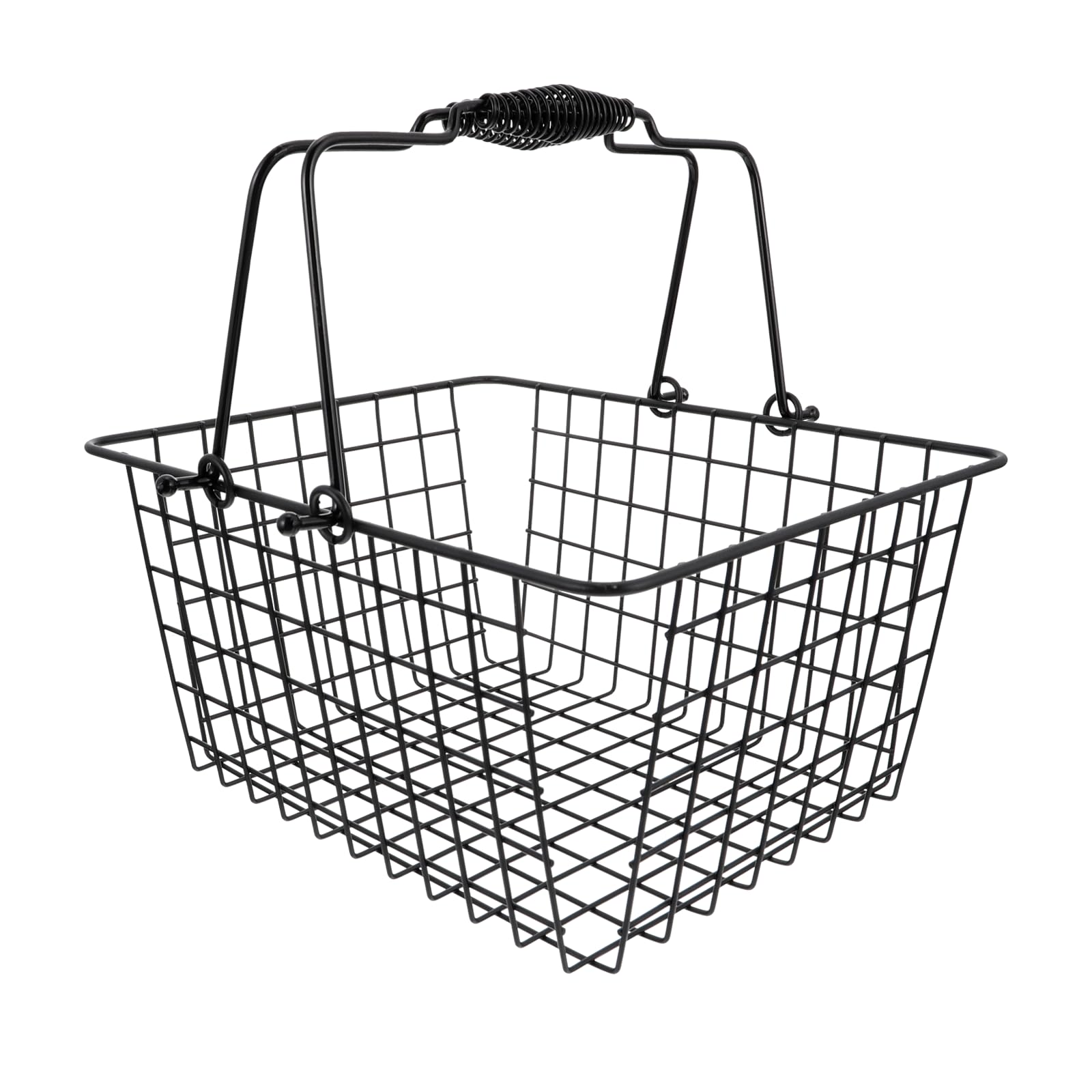 Panier de cuisine en métal pour fruits et épices avec poignée amovible