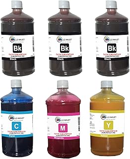 Kit Refil 6 X 300ml Tinta Sublimatica APOLLO INKJET Compativel Com Impressora E. Ecotank: Canecas, Azulejos, Neopreme, EVA, Látex, Tecidos Poliéster