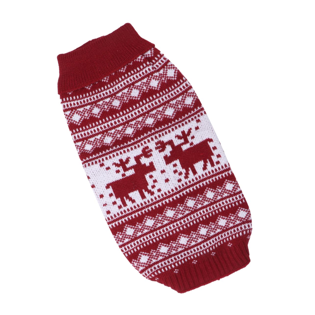 Angoily Suéter De Punto Navideño para Mascotas 3 Piezas Ropa Cálida para Cachorros Color Rojo Talla XXL