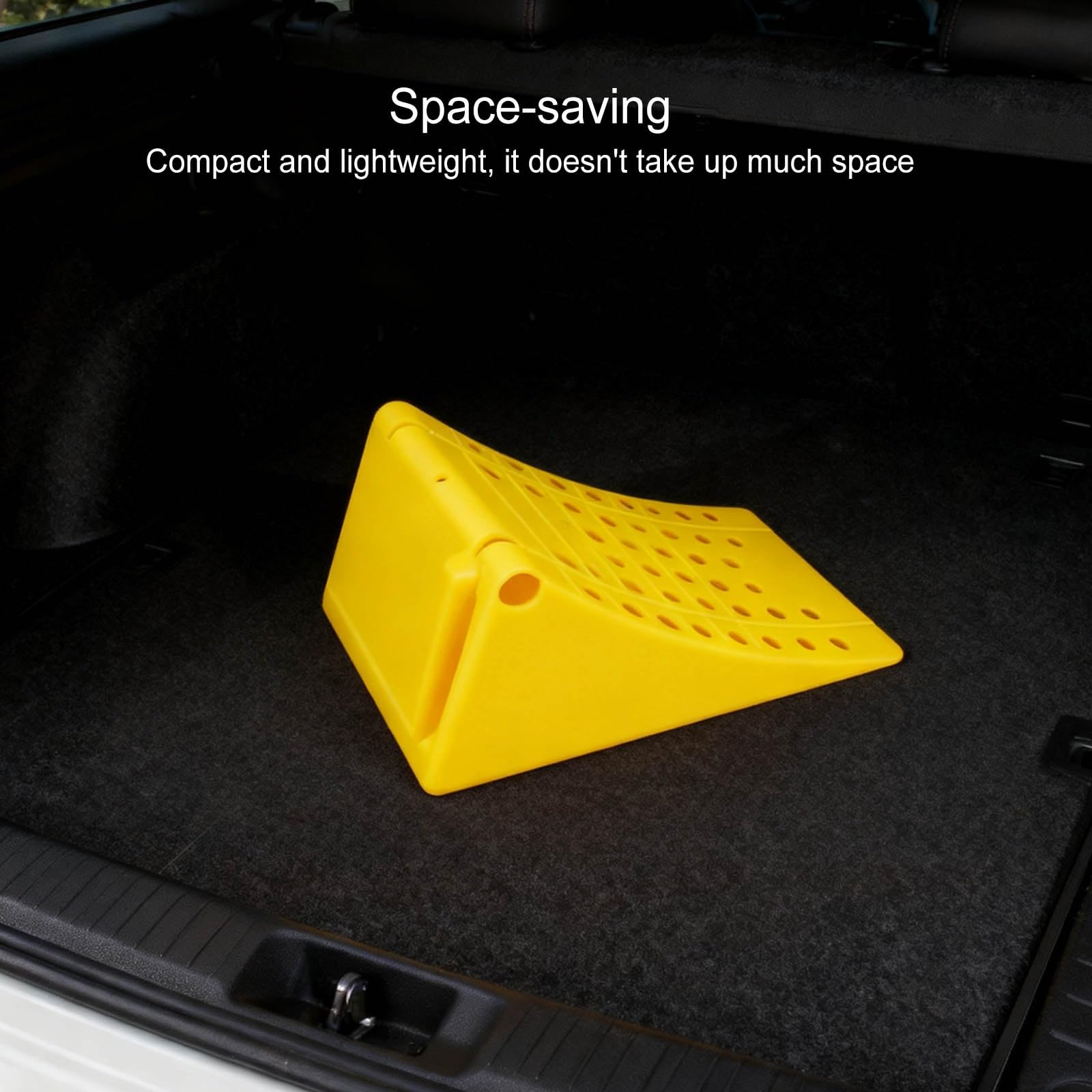 Calzos Autocaravana Ligeras for Ruedas de Remolque, Cuñas Antideslizantes for Neumáticos de Autocaravana con Asa, Fáciles de Transportar