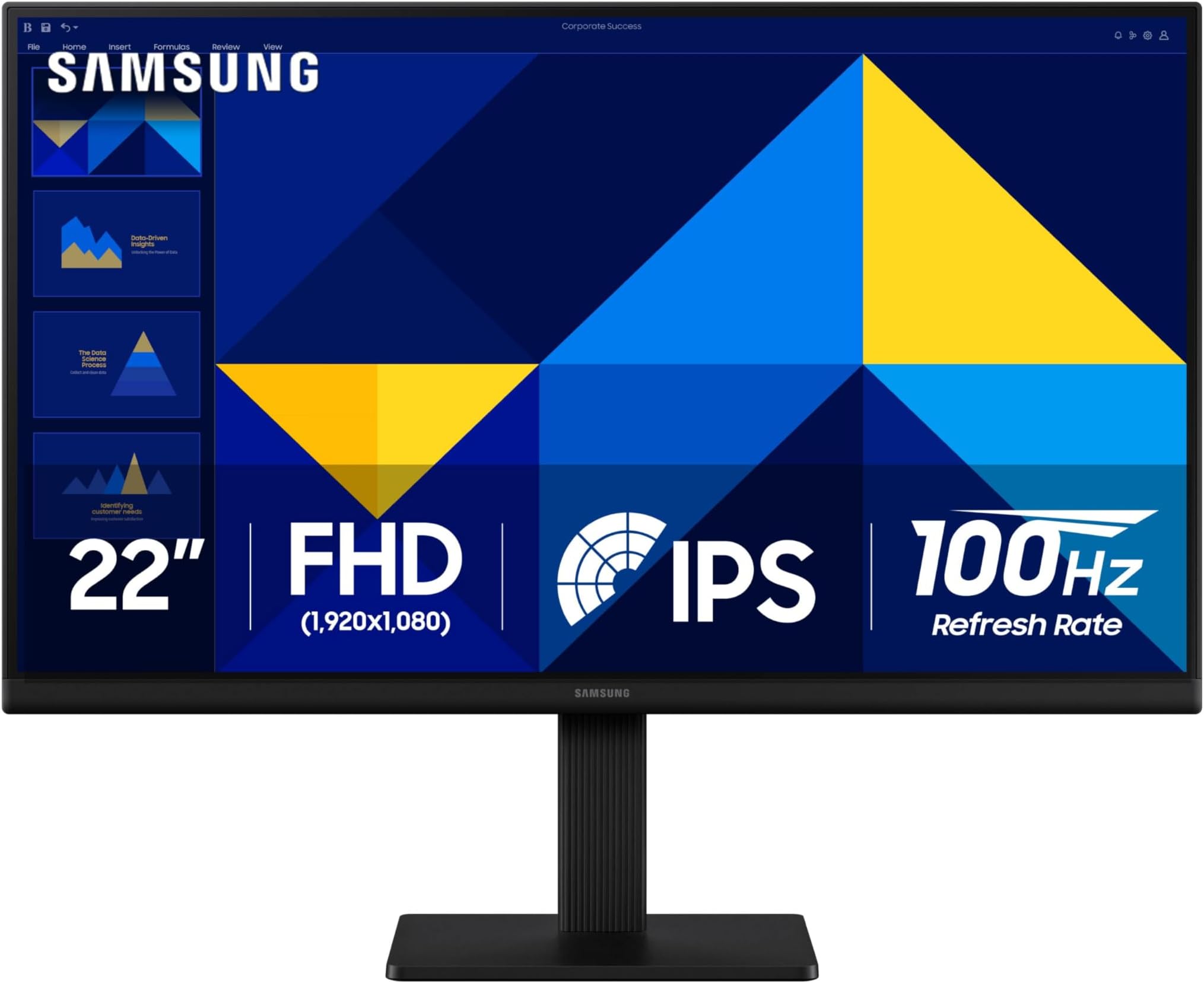 22" (S30GD) Essential Monitor with IPS Panel and Tilt Only Stand, 100Hz Refresh Rate, Ergonomic Design, Advanced Eye Care, Game Mode, LS22D304GANXZA