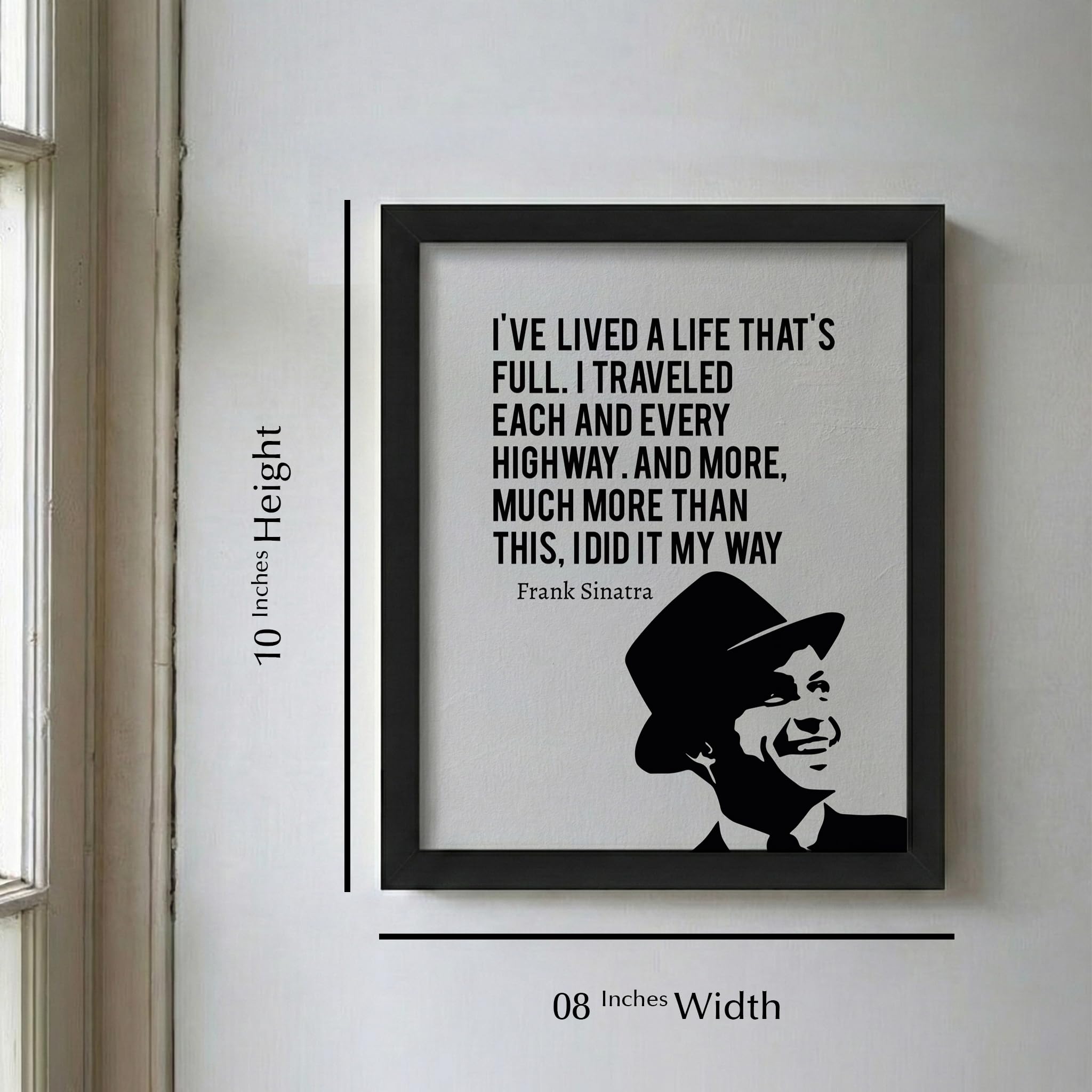 Amazon.com: I Did It My Way - Iconic Song Lyric Wall Art Poster