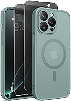 Vista 12 de Funda magnética para iPhone 17 Pro con protector de pantalla de privacidad [compatible con MagSafe] [protección de cámara] [grado militar]