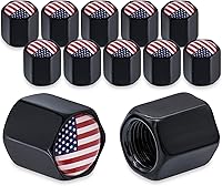 Vista 48 de 4 piezas de tapas de válvula de rueda con estilo de pico coloridas, válvula de rueda de aleación de aluminio, cubiertas universales de válvula