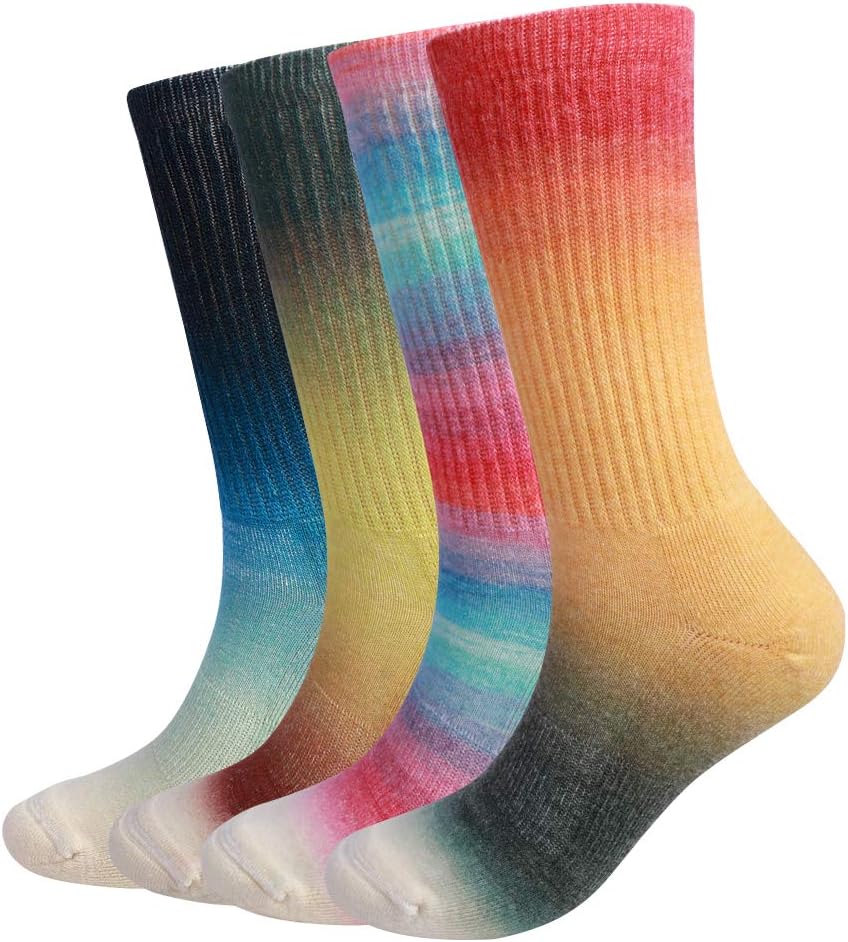 EnerWear 4/6 Pack Unisex Merino Wool Outdoor Hiking Trail Crew Sock